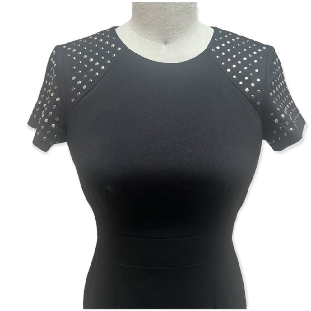 Calvin Klein Little Black Dress With Studs Size 2